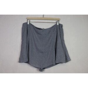 ABERCROMBIE & FITCH Blue Floral Ditsy Print Side Zip Skort XL